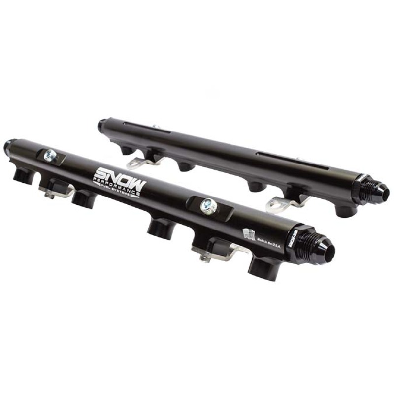 Ford F-150 Fuel Rail Kit (Pair) - Snow Performance - Billet - Black - `11-`17 Ford F-150 Fuel Rail Kit (Pair) - Snow Performance - Billet - Black - `11-`17